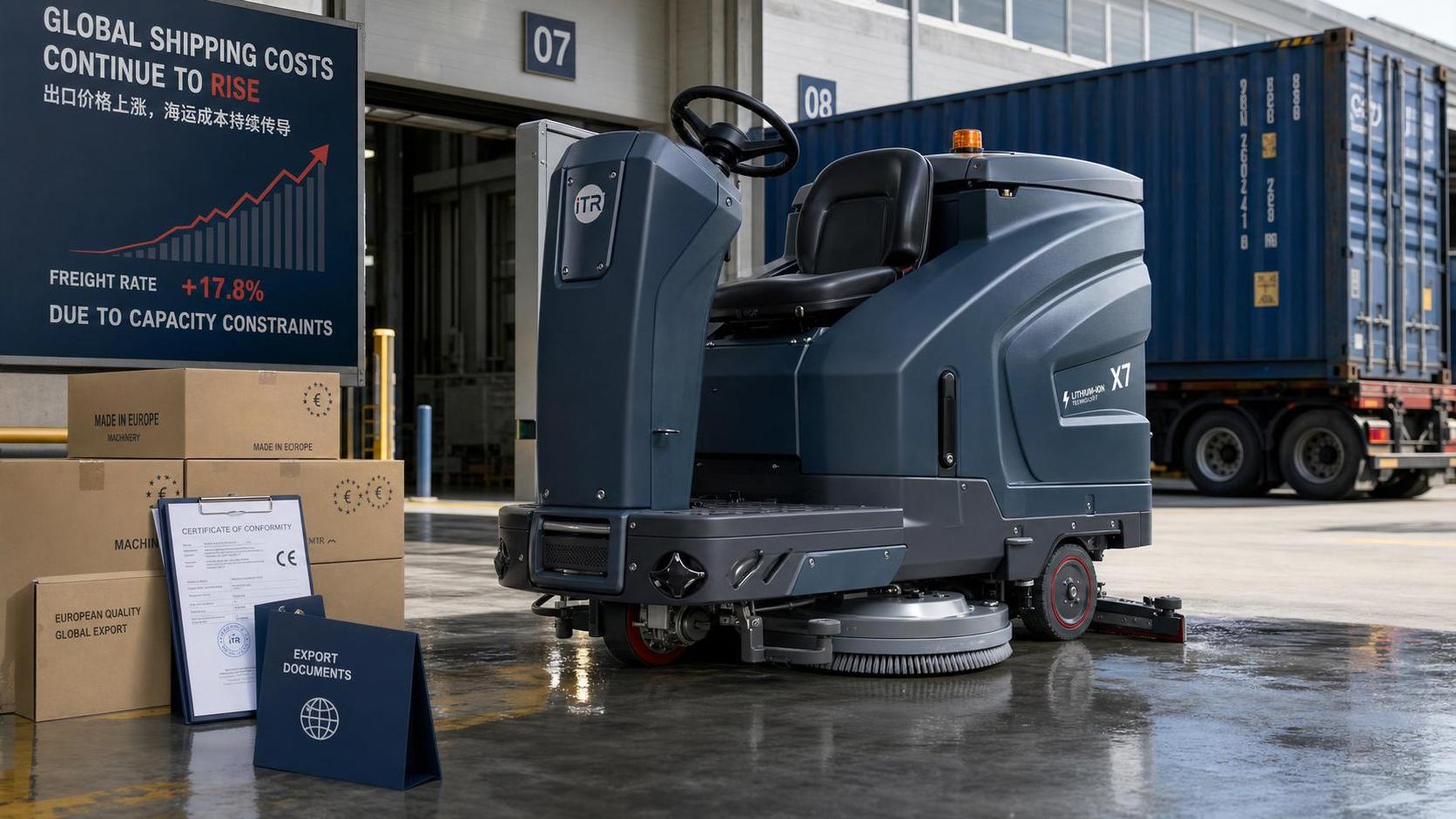 EU Ride-on Scrubber Export Prices Hit 3-Year High