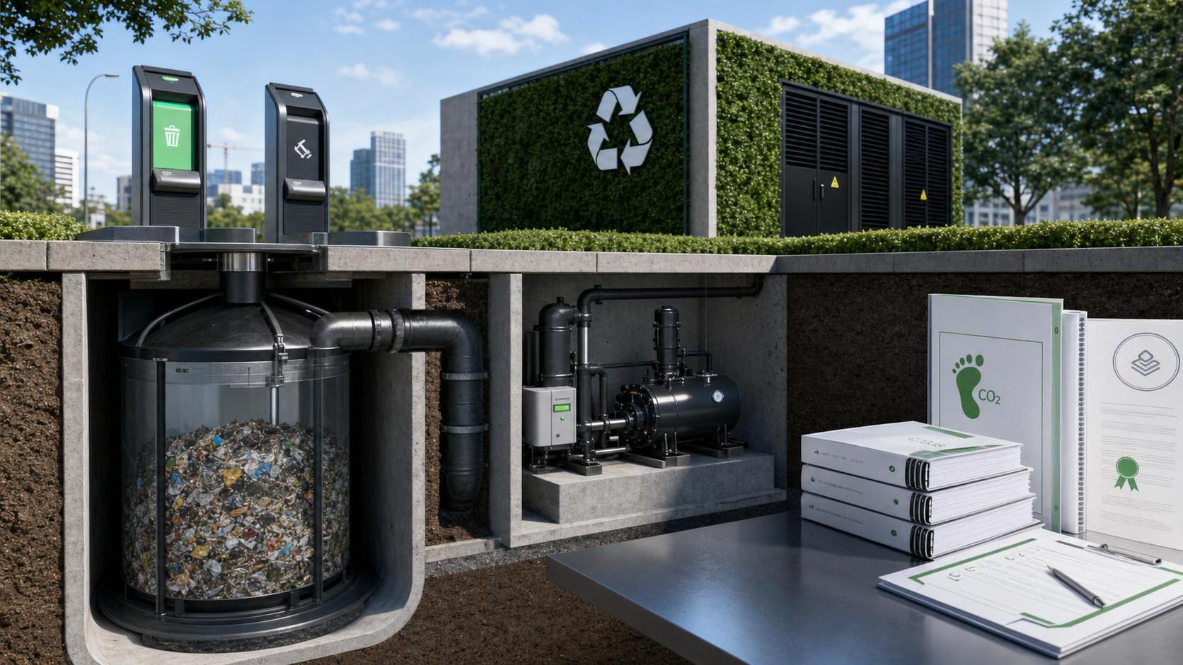 DIN Issues New Carbon Footprint Method for Underground Waste Systems
