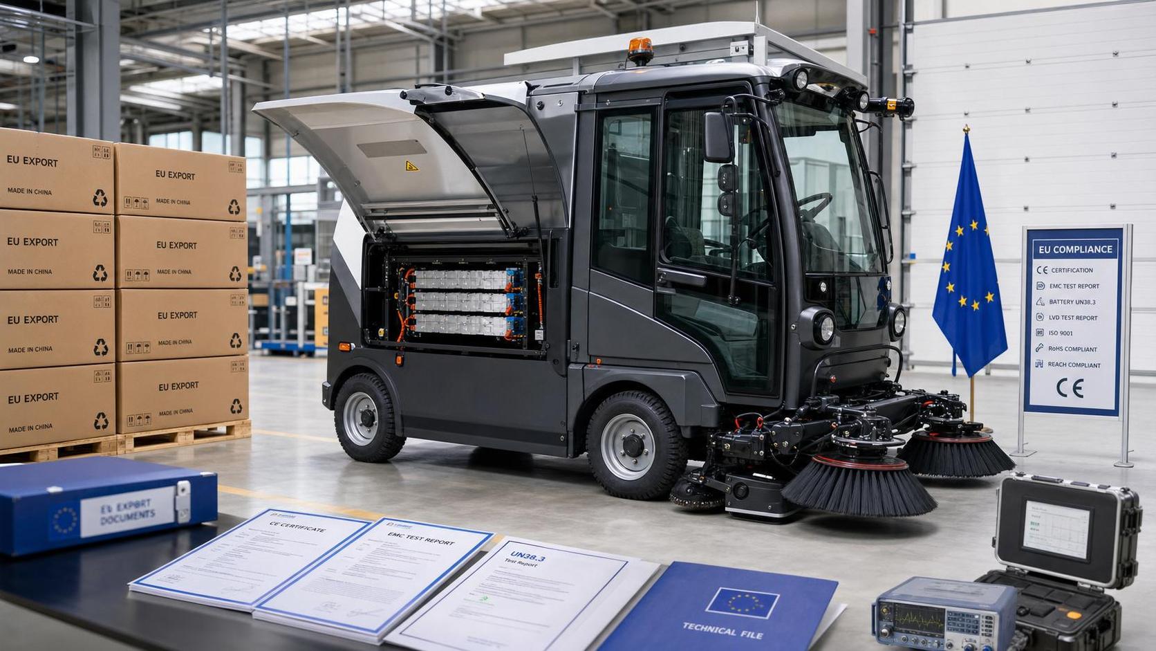 EU REACH SVHC Update Tightens EV Sweeper Battery Compliance