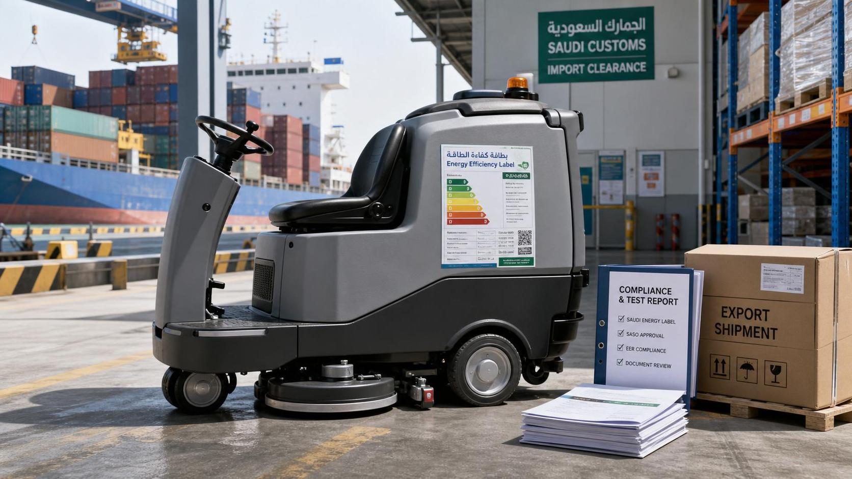 Saudi SASO Ends Grace Period for Ride-on Scrubbers