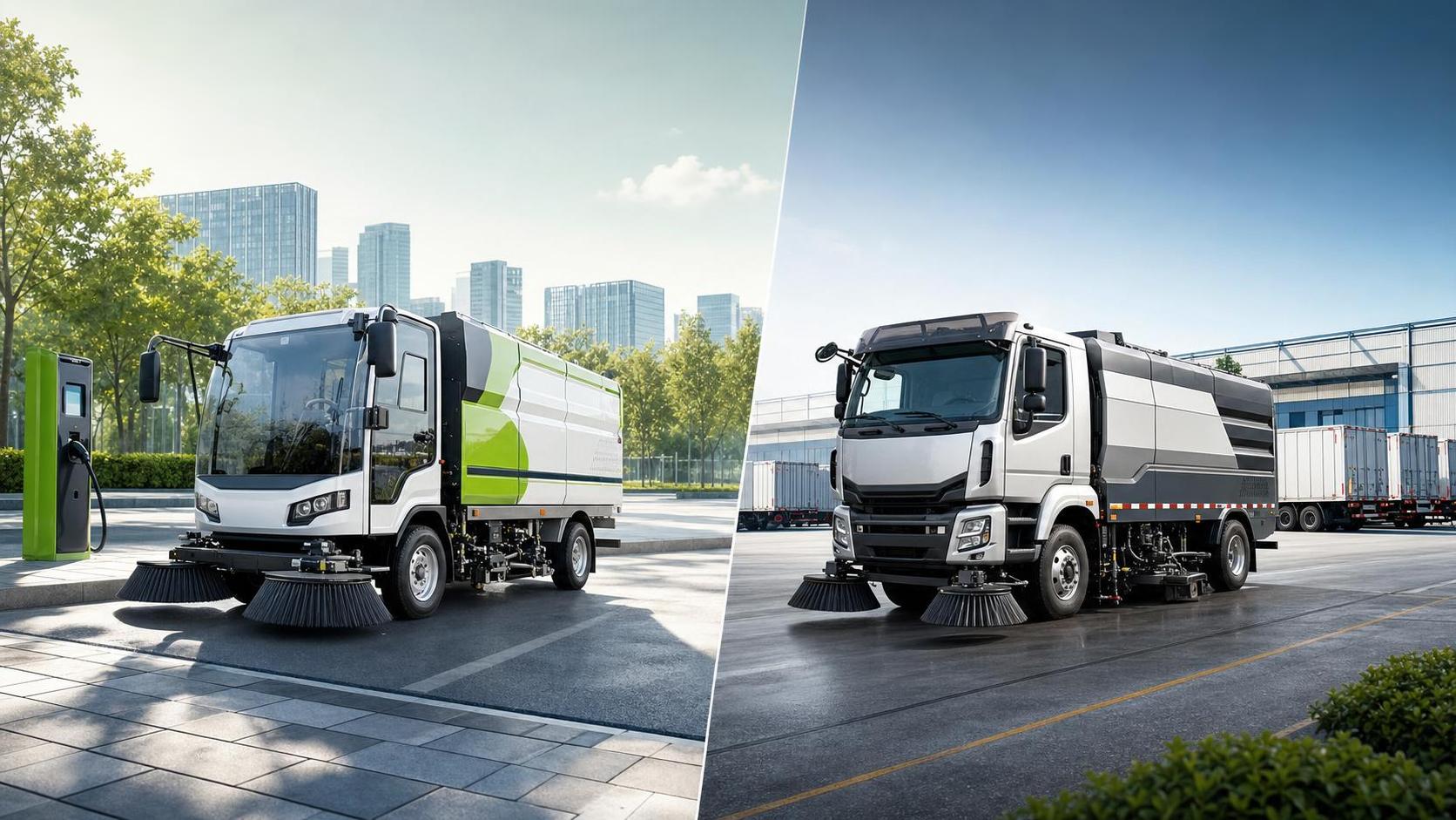 EV Street Sweepers vs Diesel Models: Operating Costs, Range, and Route Fit