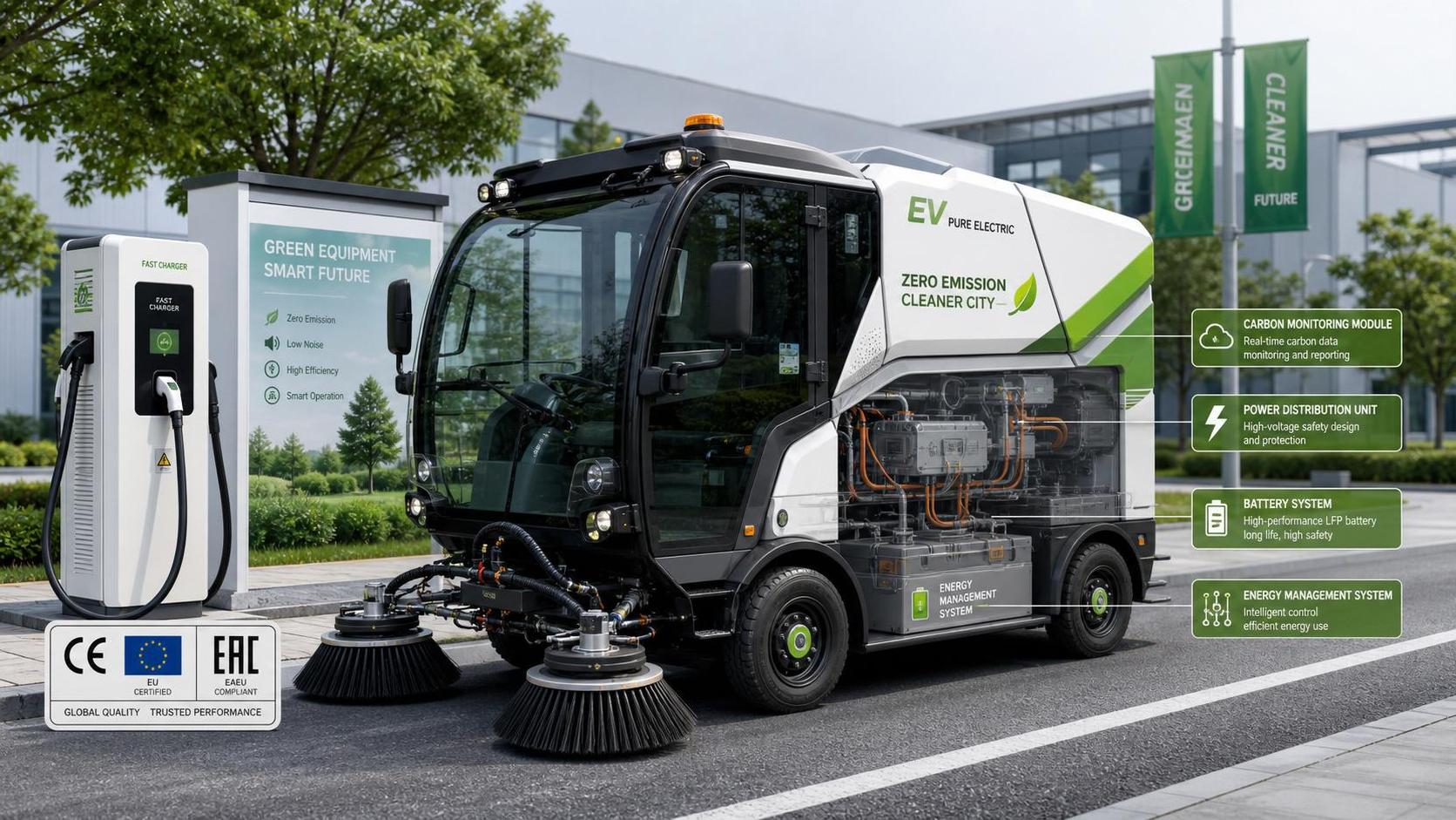 EU Rule Adds Carbon Monitoring to EV Sweepers