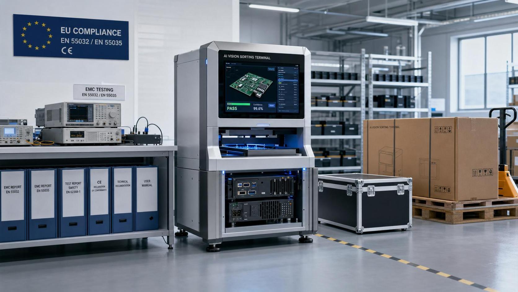 EU CE-EMC Rule Takes Effect for AI Sorting Kiosks