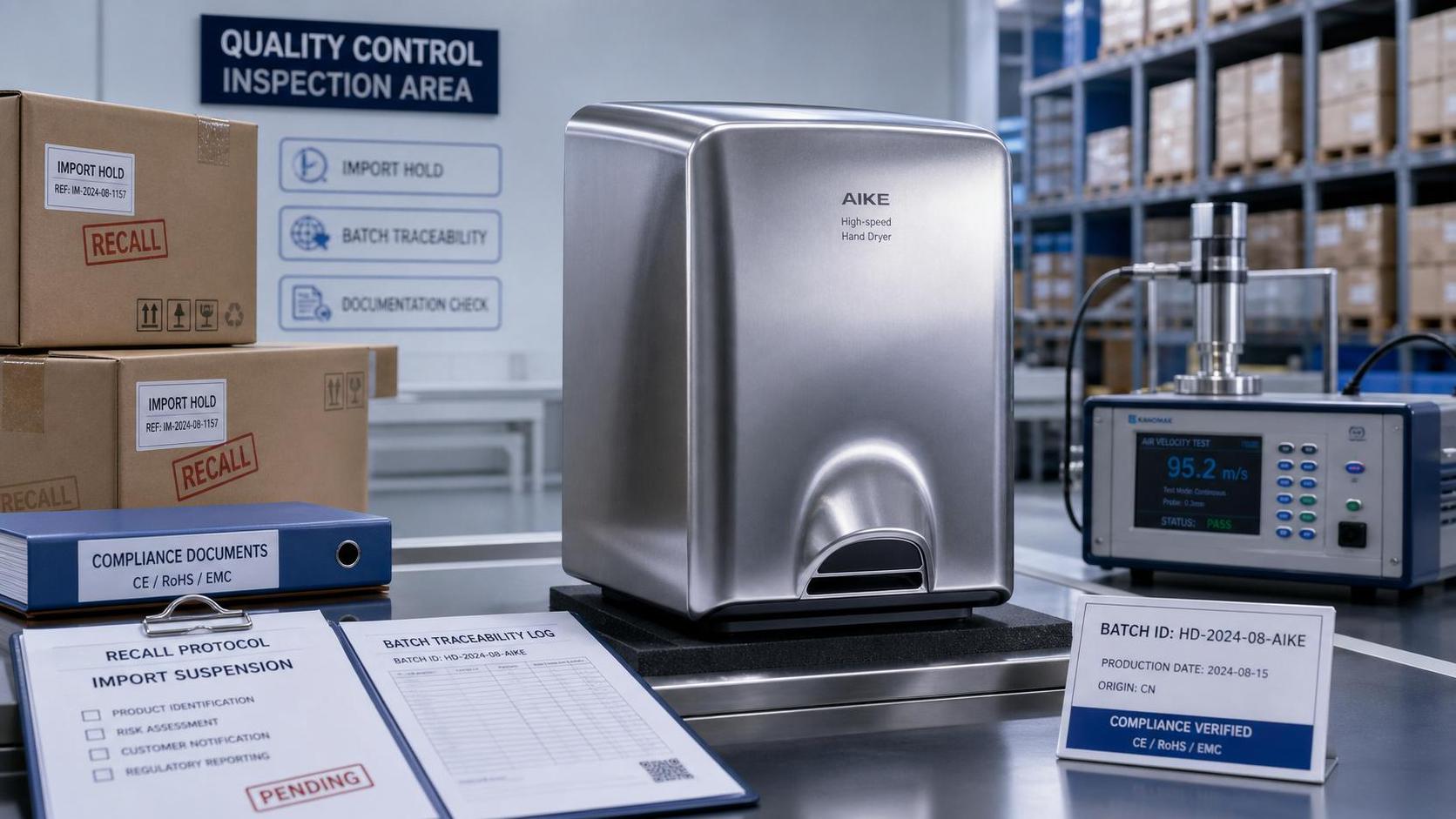 CPSC Recall Halts Imports of Jet Hand Dryers