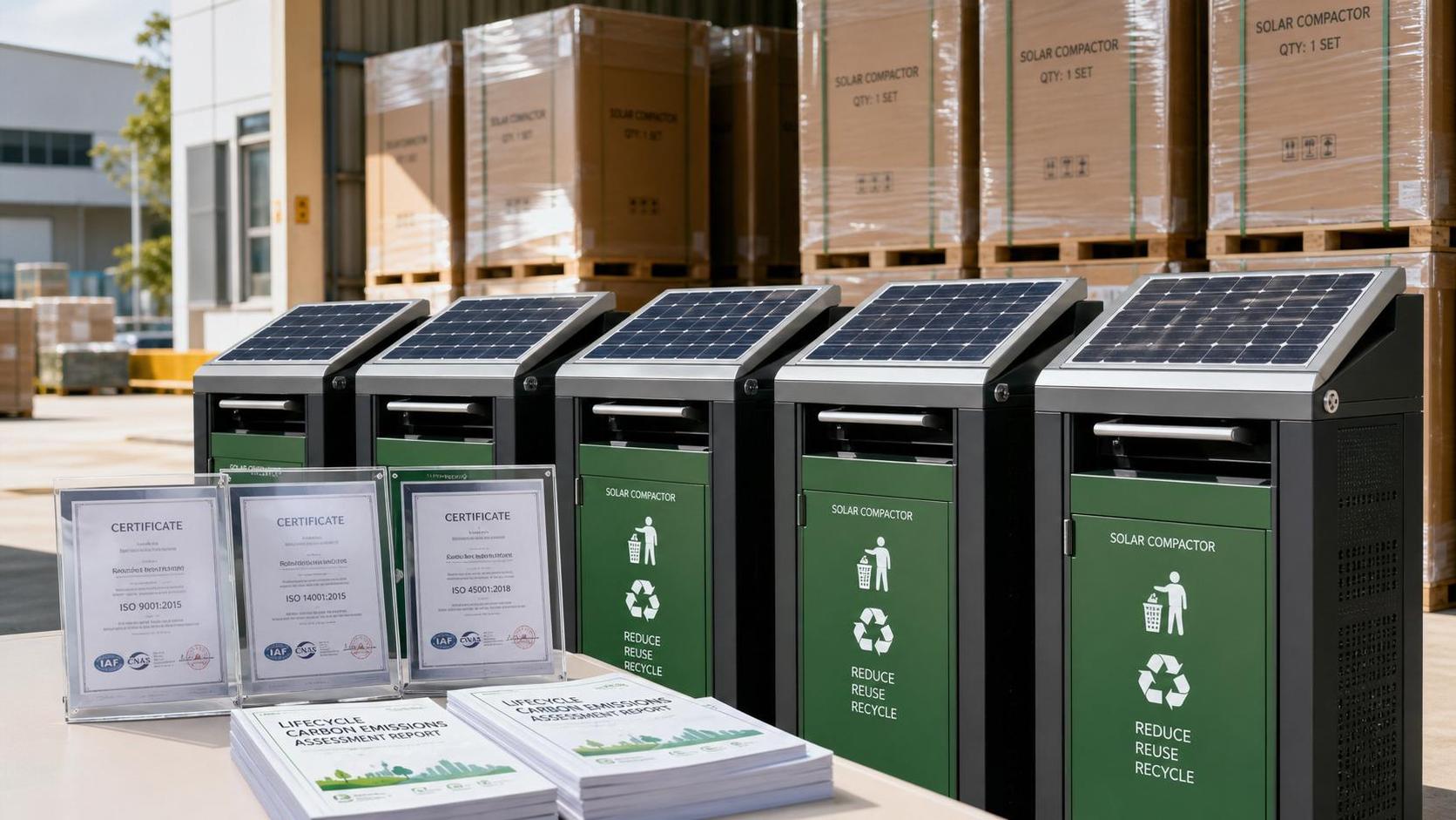 EPA Adds Carbon Footprint Filing Rule for Solar Compacting Bins