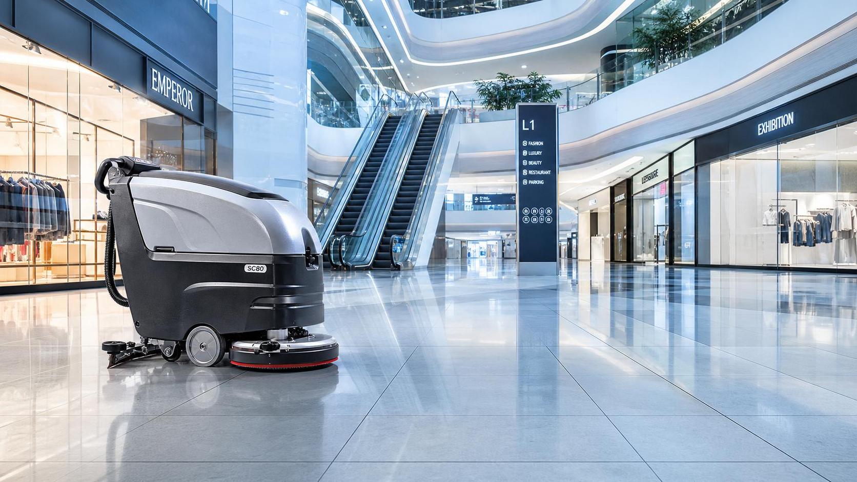 How to Choose Scrubber Dryers for Shopping Malls by Floor Area and Foot Traffic
