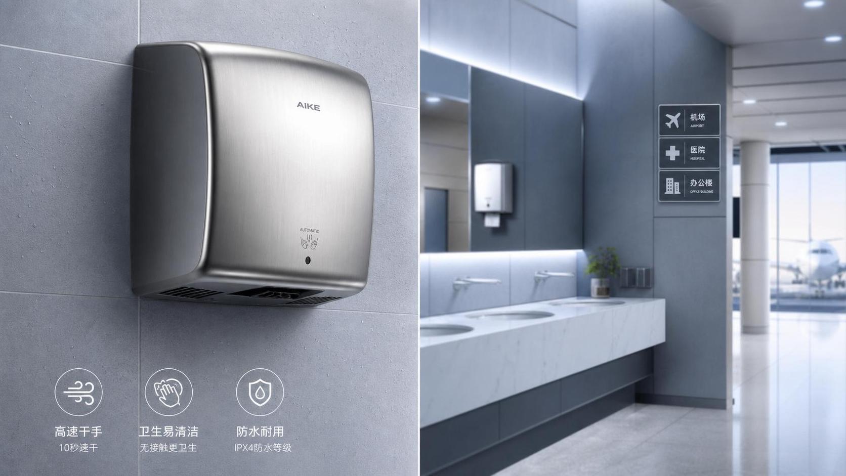 Stainless Touchless Hand Dryers: Key Specs, Drying Speed, and Hygiene Standards