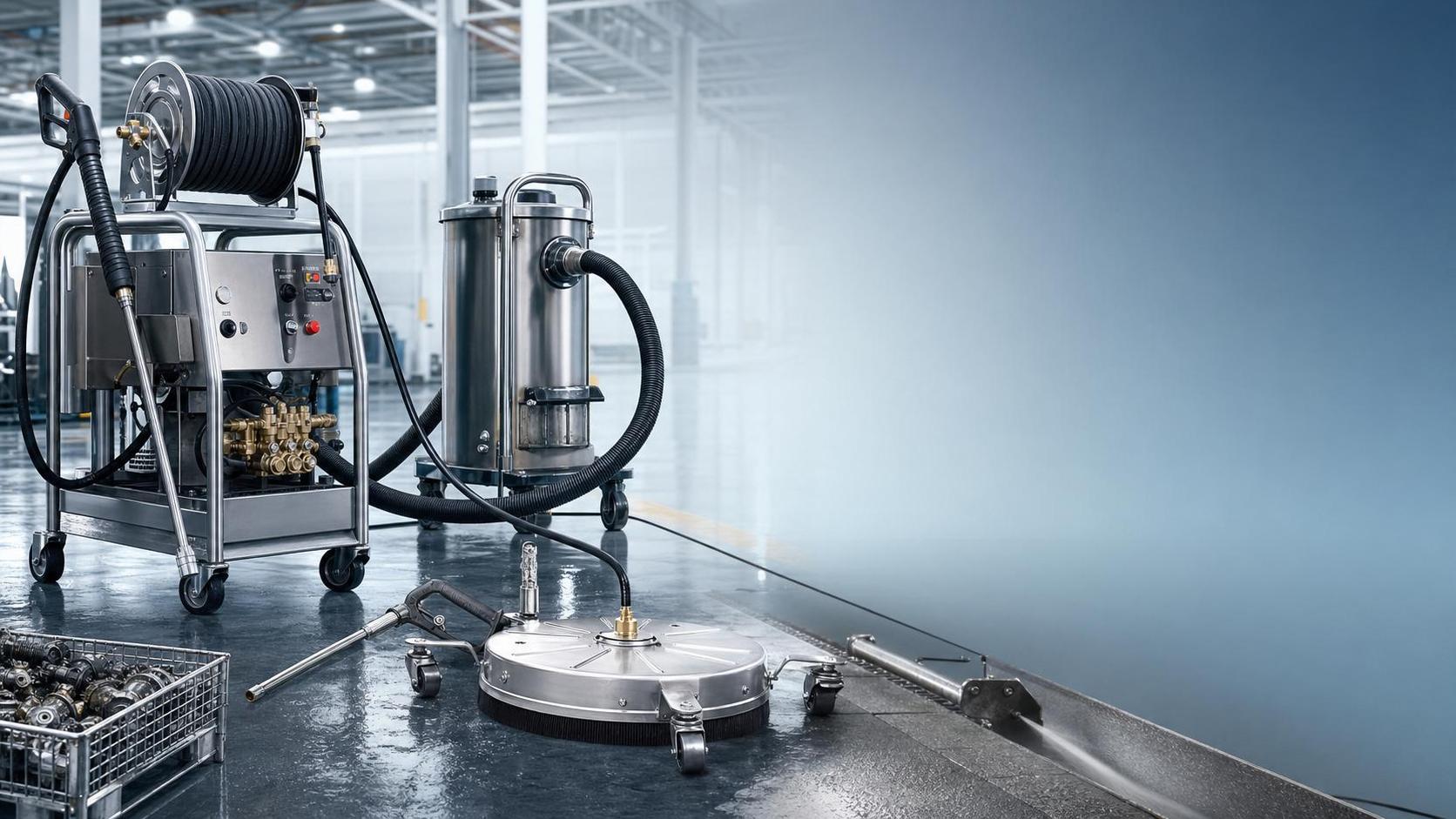 Industrial Pressure Washing Systems for Workshops: Which Setup Fits Grease, Parts, and Floors?