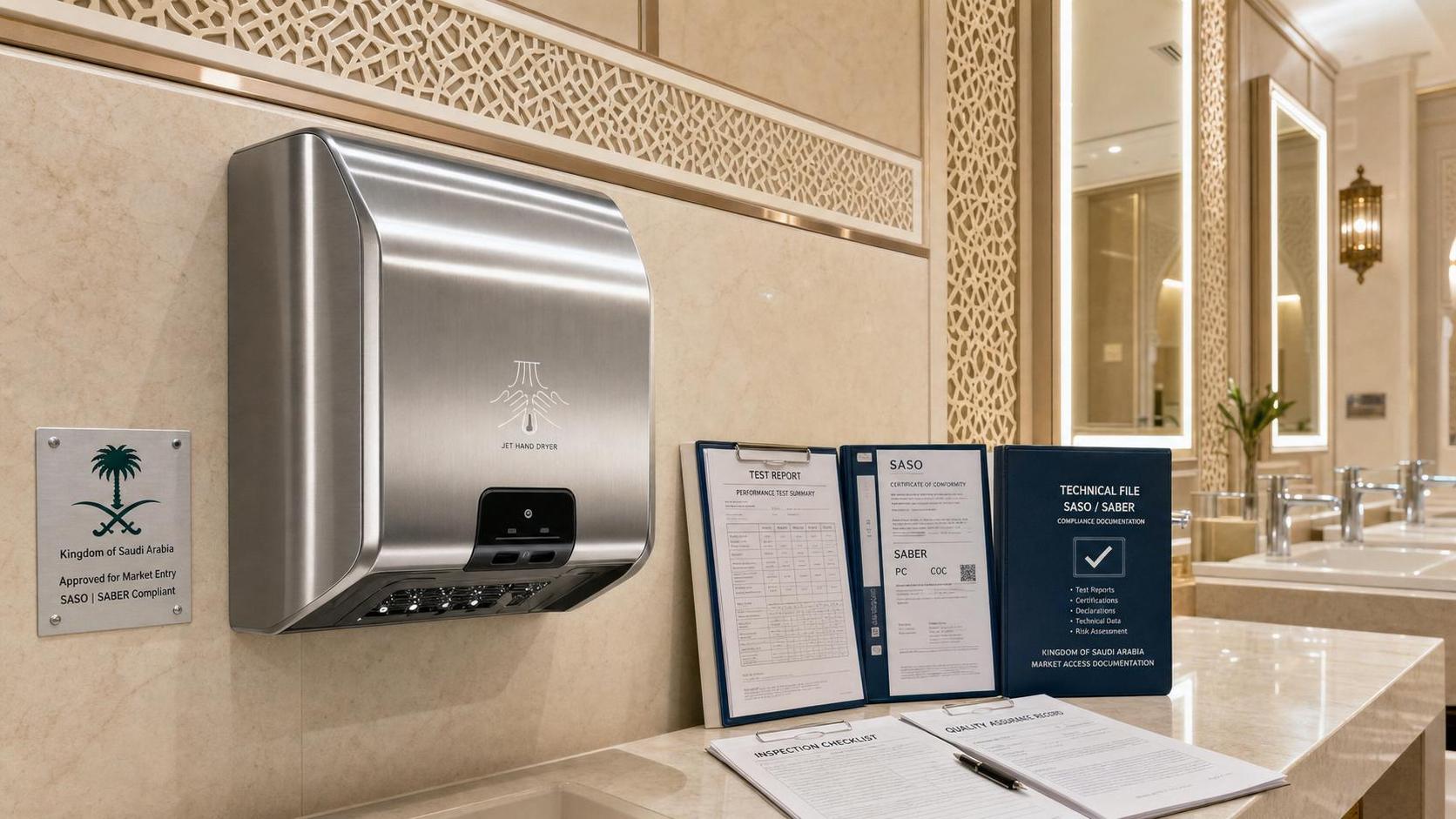 SASO Sets Dual Compliance Rule for Jet Hand Dryers
