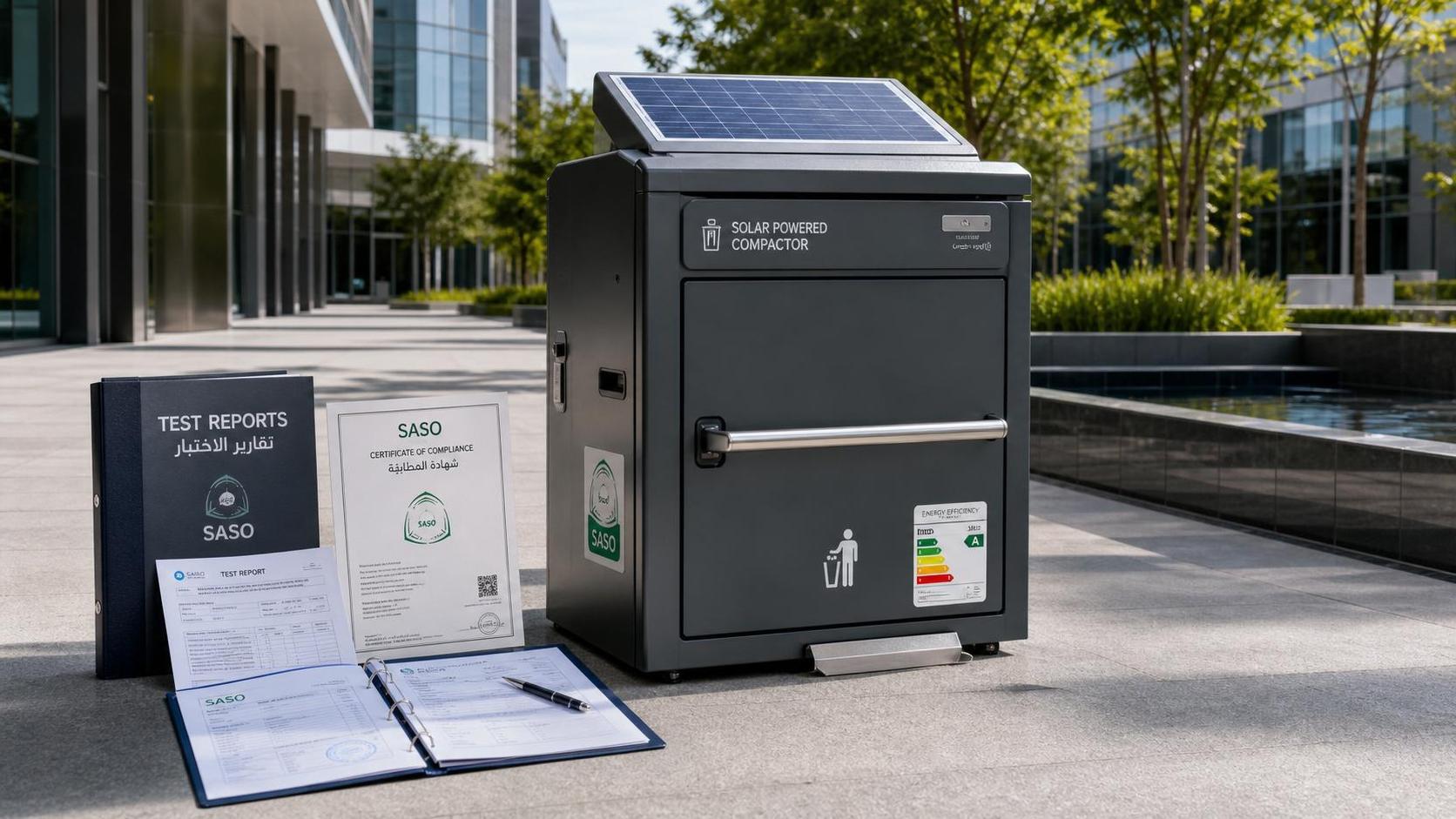 SASO Tightens Energy Label Data Rules for Solar Compacting Bins