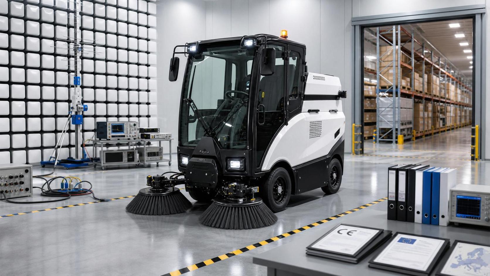 EU Guide Makes EMC Type Testing Mandatory for EV Street Sweepers