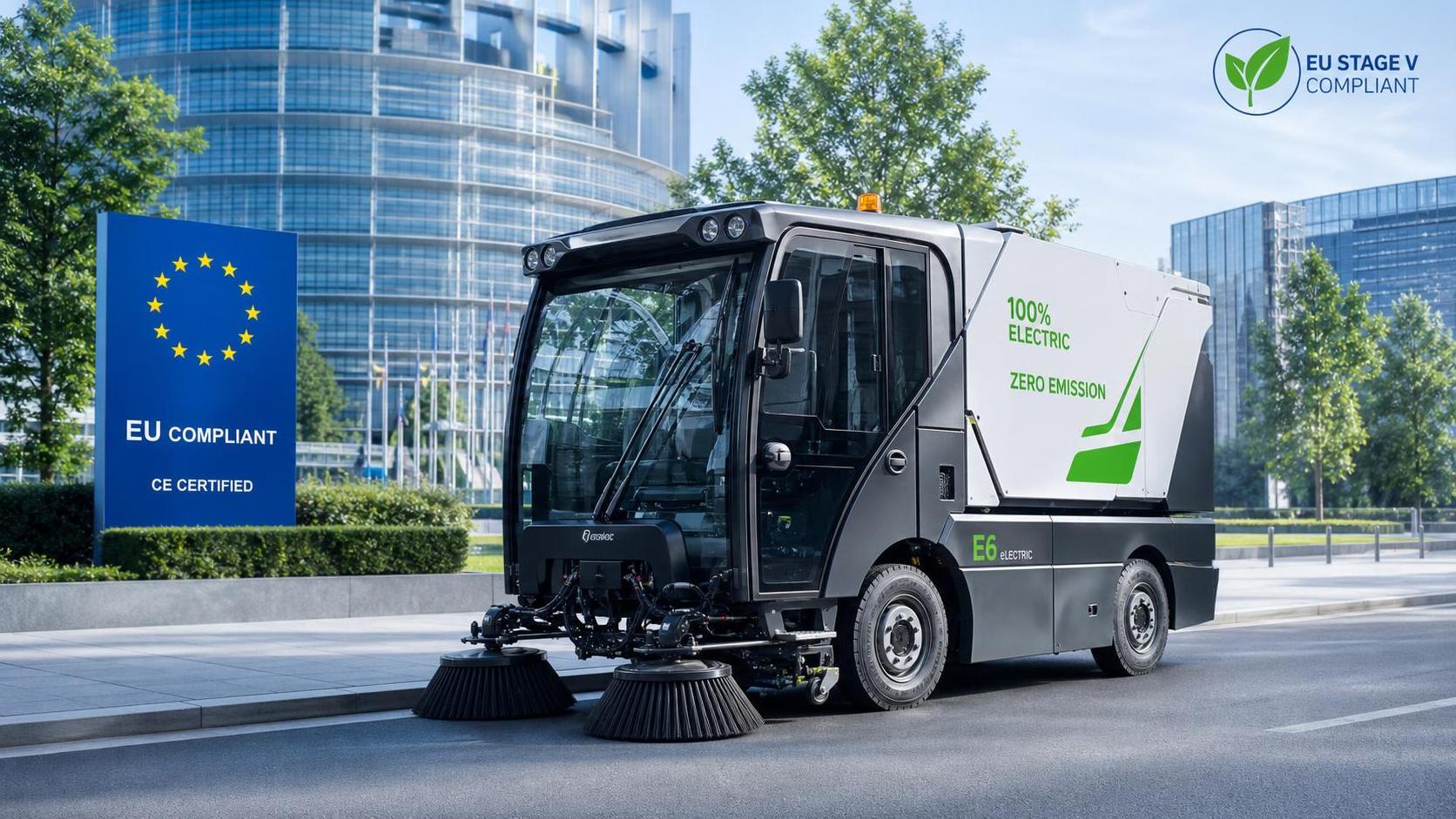 EU Sets UN R155 Rule for EV Street Sweepers