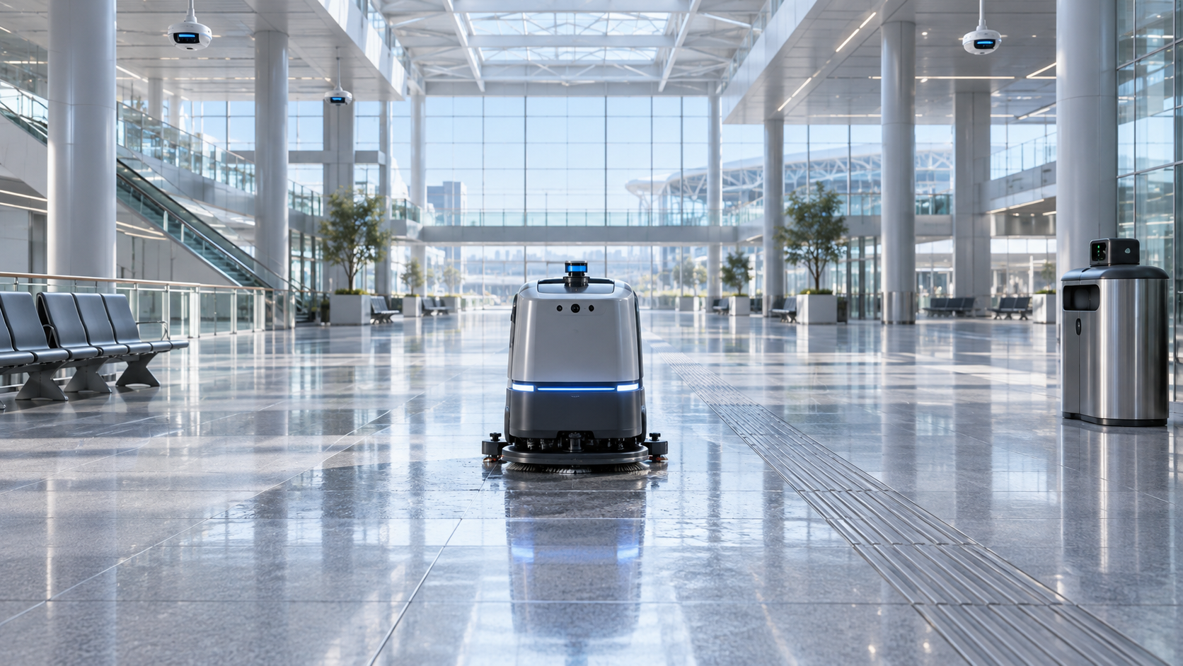 Smart facilities management for sites replacing vacant-area cleaning