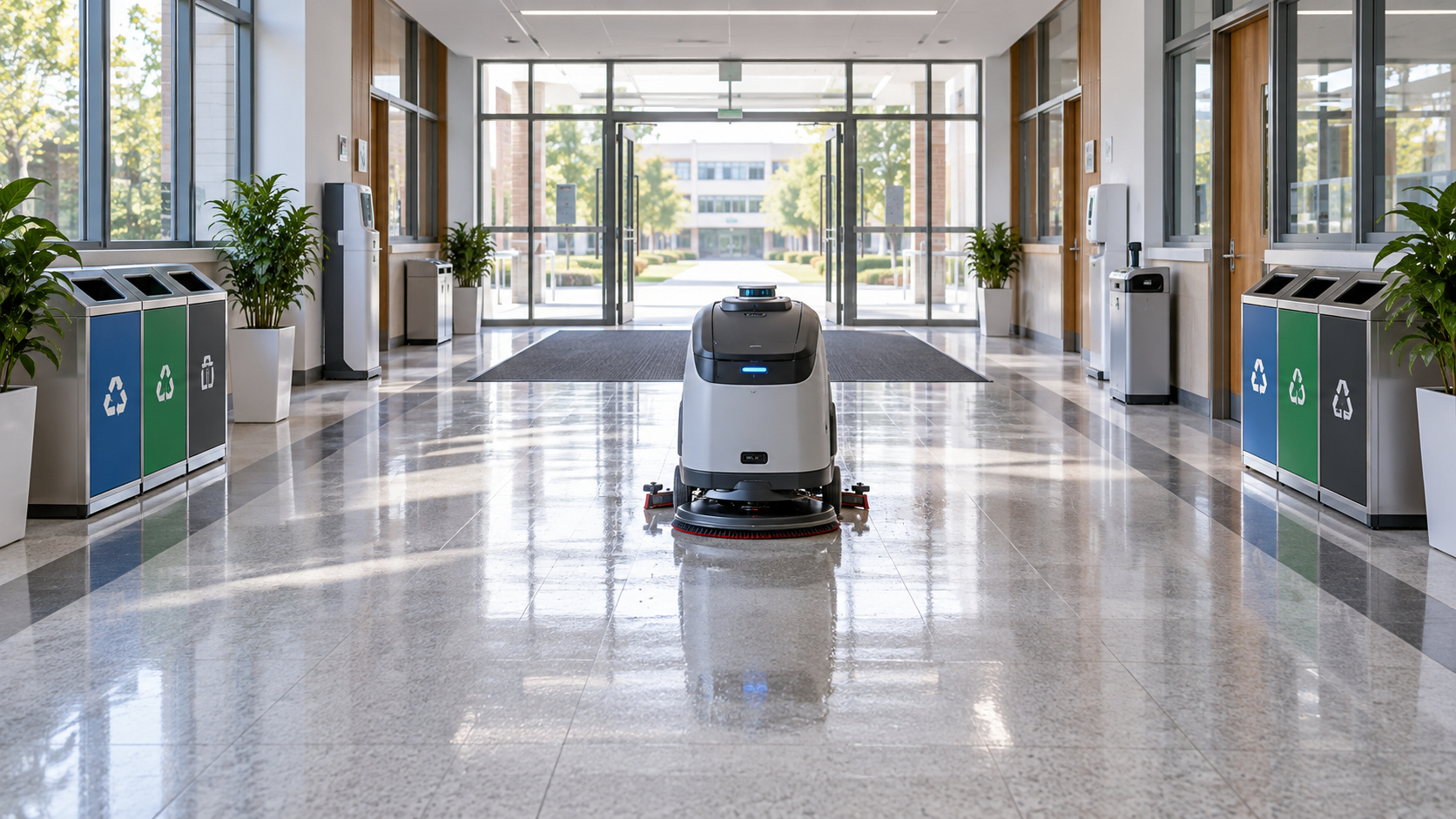 Smart campus cleaning for managing peaks between class changes