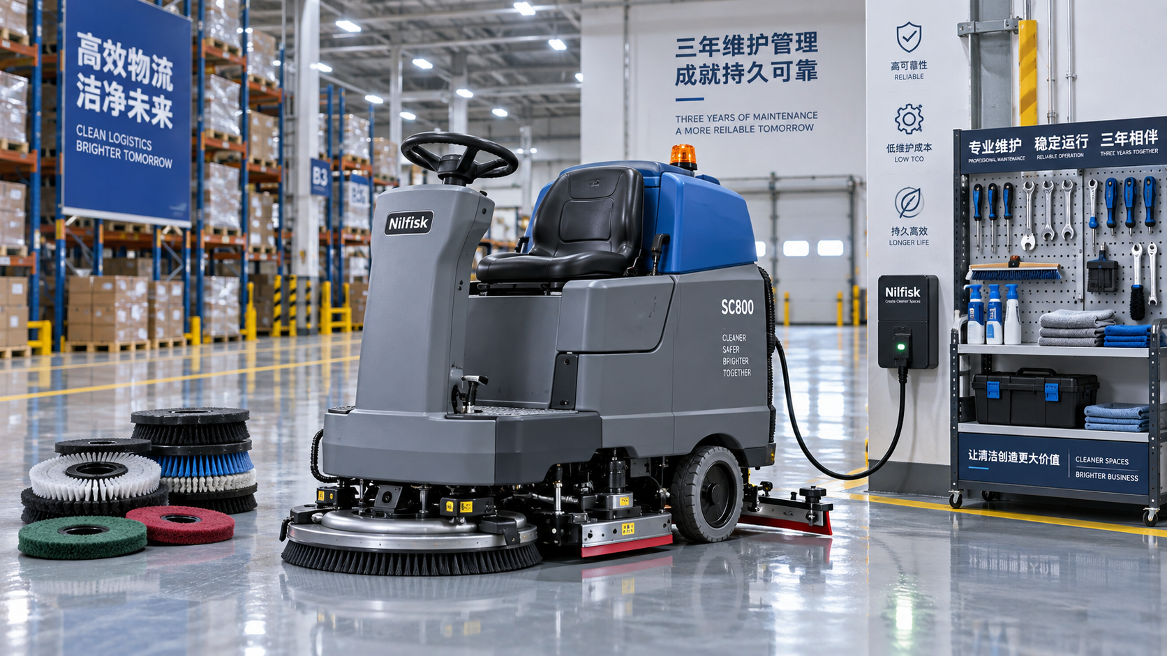 What Is the Three-Year Maintenance Cost of Industrial Floor Scrubbers?