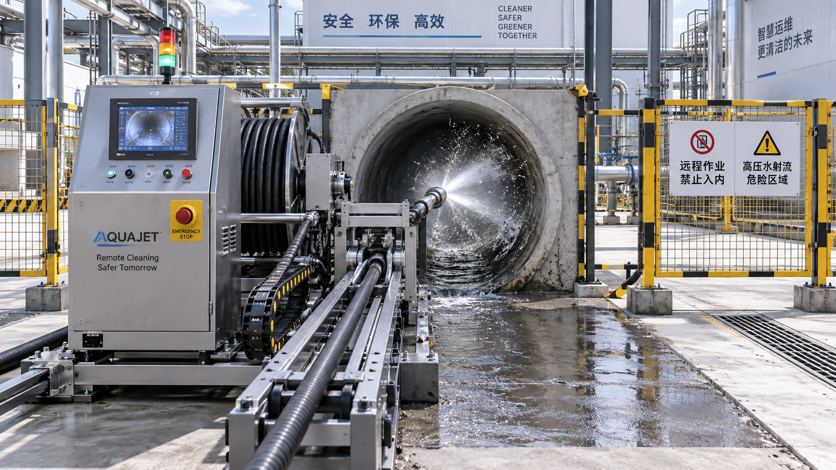 When a remote operated water jet system improves operator safety