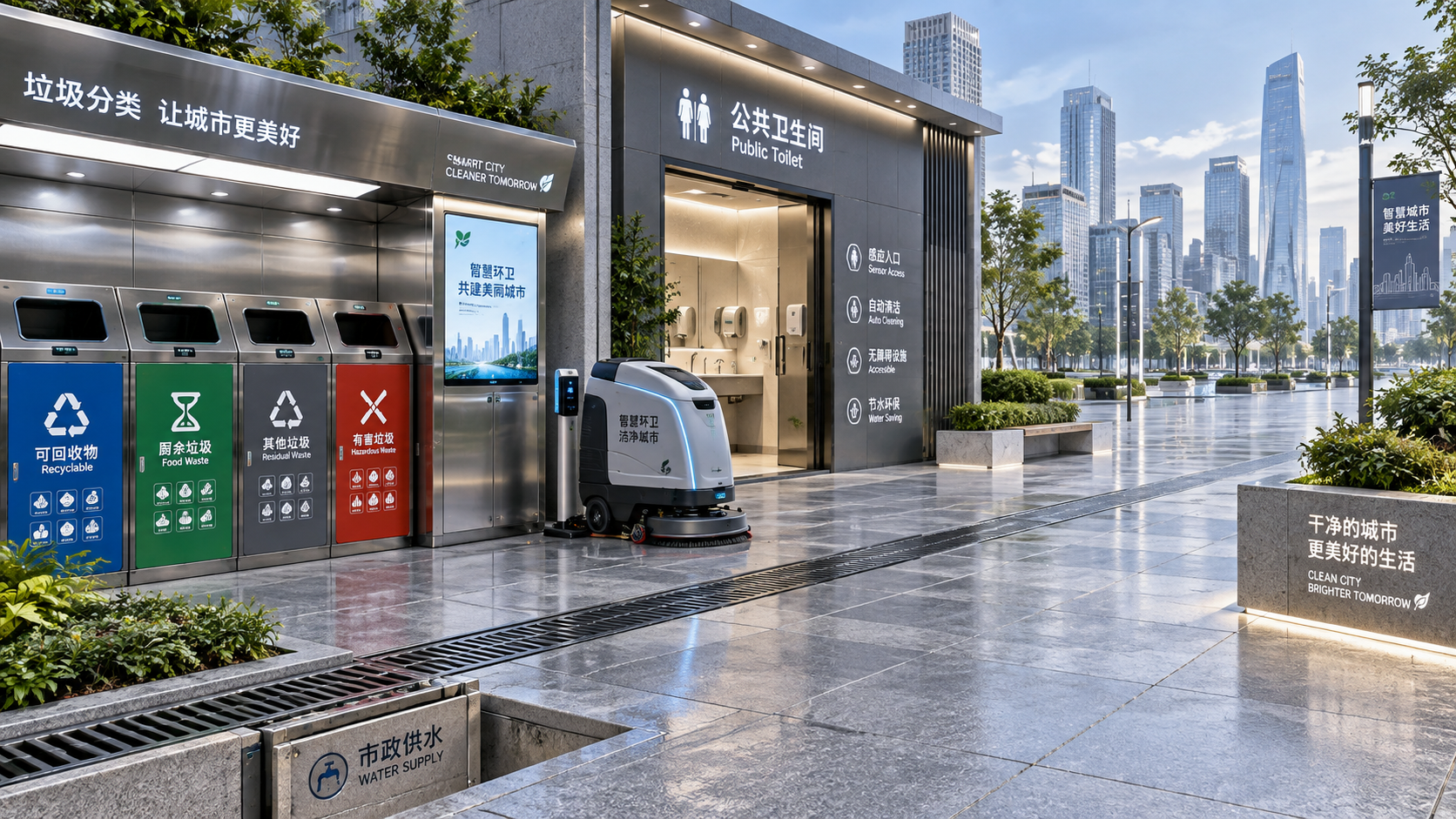 Planning Smart-City Hygiene Infrastructure: Integrating Waste, Restrooms, and Data