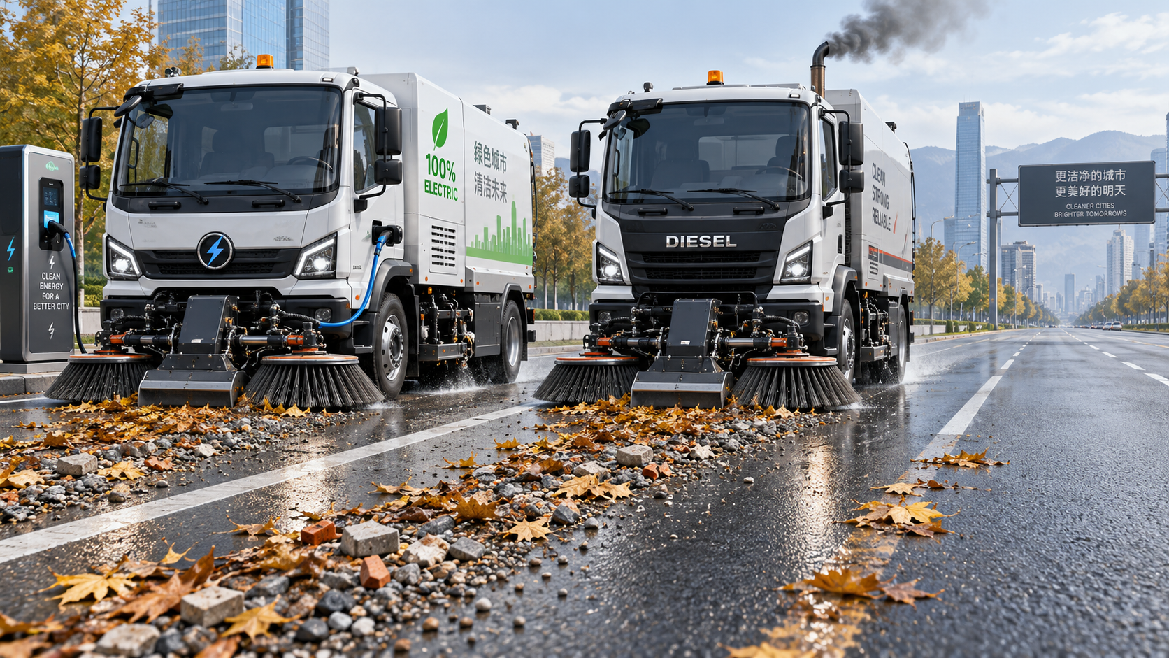 Electric vs. Diesel Street Sweepers: Which Handles Heavy Debris Better?