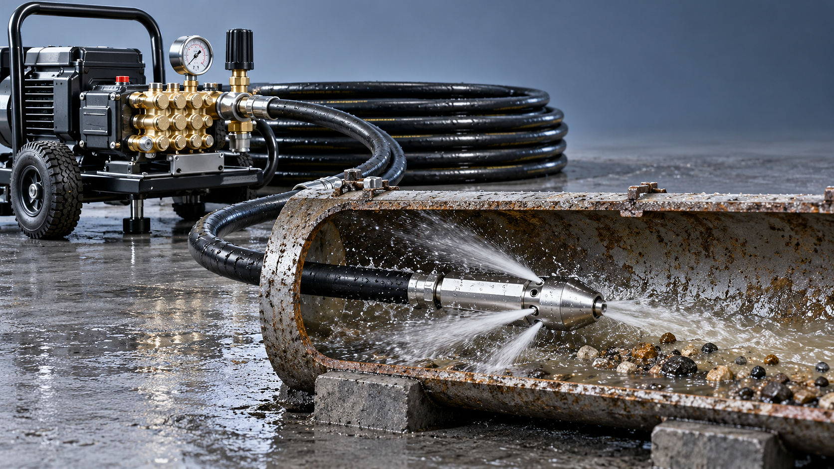 High-Pressure Pumps for Sewer Jetting: Matching Flow and Pressure to Pipe Size