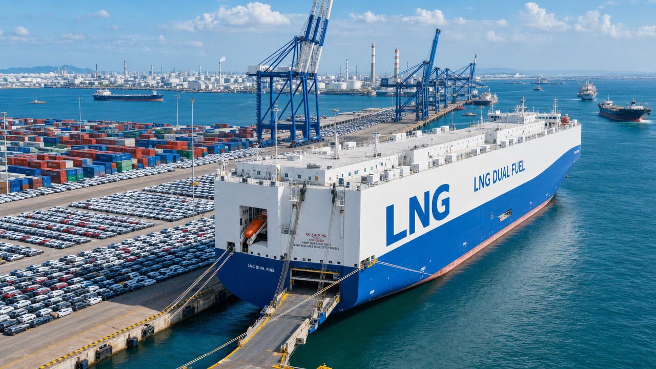 K Line Orders Four LNG Dual-Fuel Car Carriers