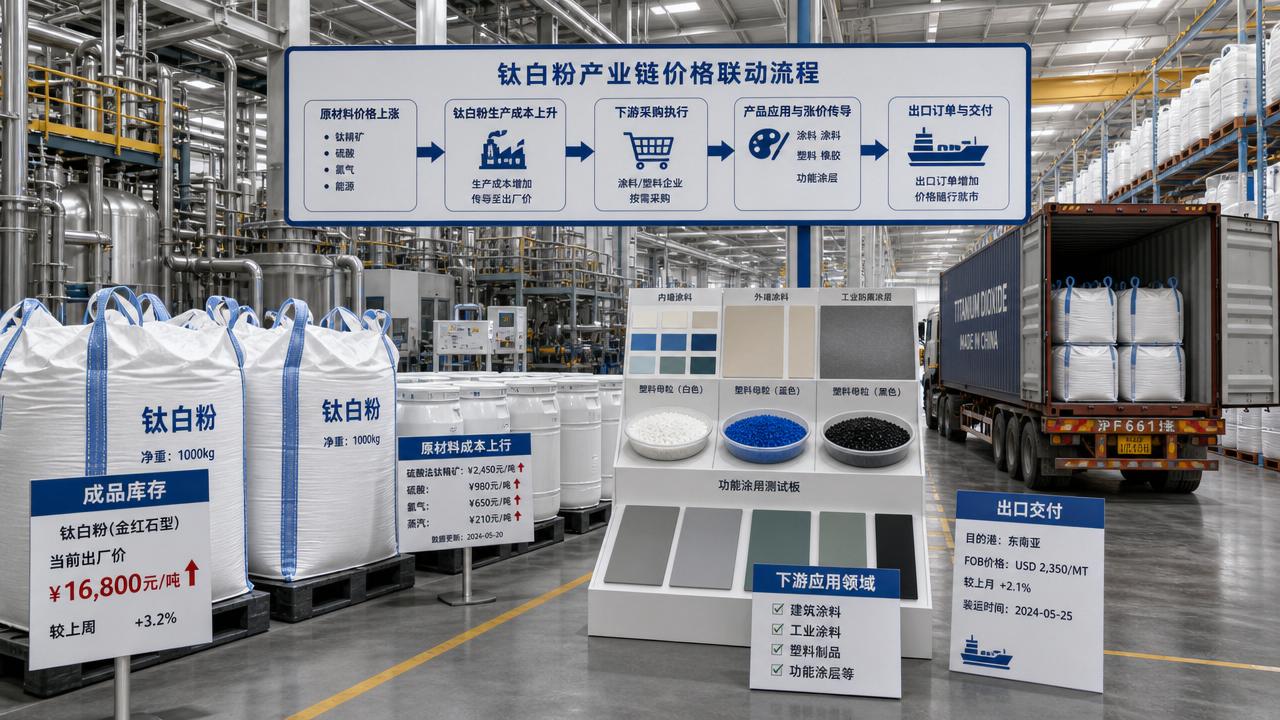 Titanium Dioxide Producers Raise Prices in Step
