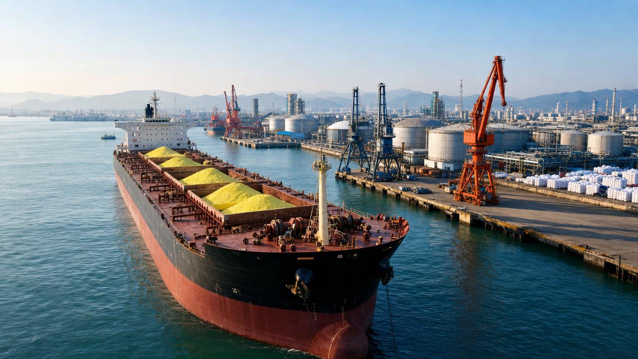 Sulfur Shipment Clears Strait, Easing Phosphate Outlook