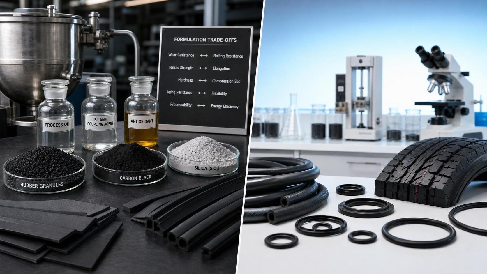 Rubber Additives: Performance Trade-offs in Common Formulations