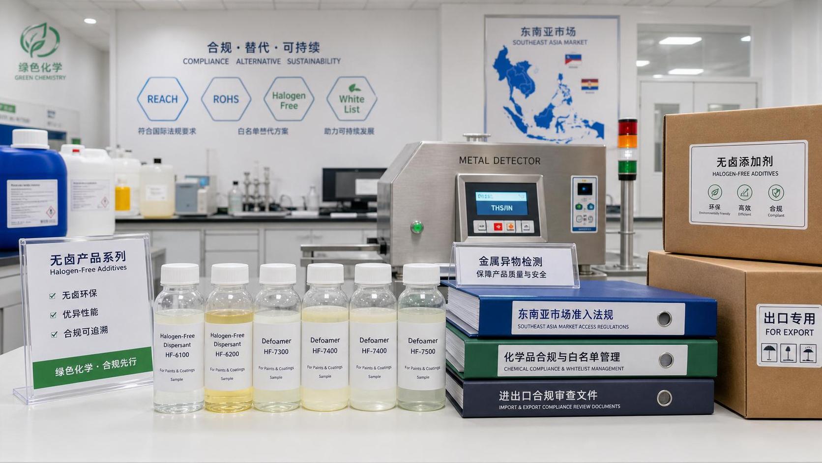 SEA White List Drops Halogen Coating Additives