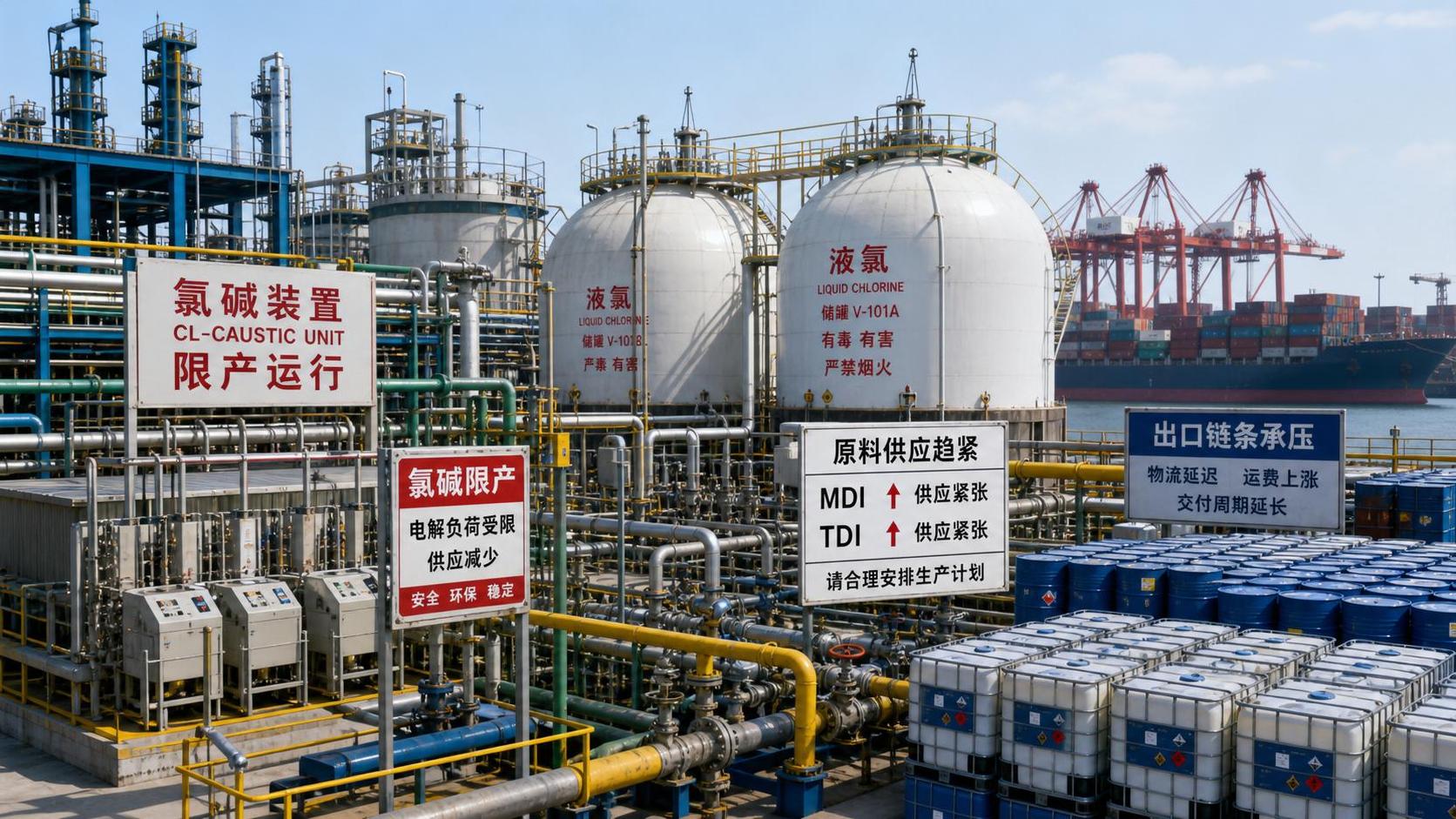 China Chlor-Alkali Curbs Tighten MDI/TDI Feedstock Supply