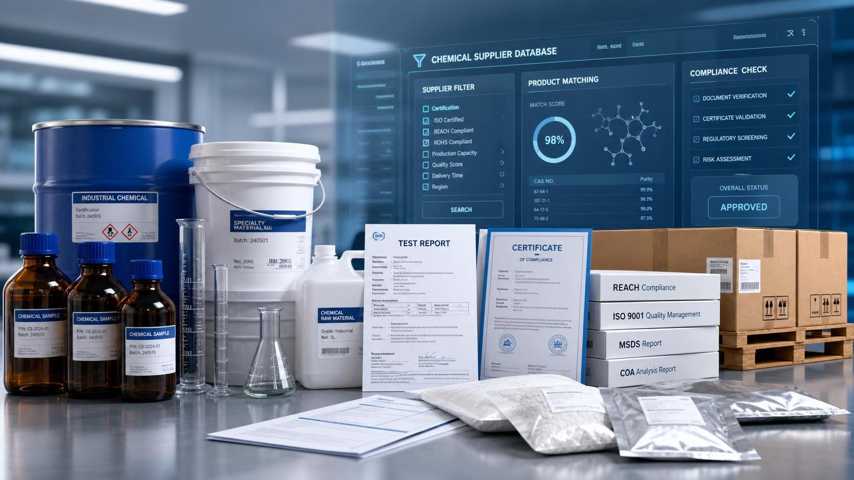 How to Use a Chemical Supplier Information Database for Fast Screening