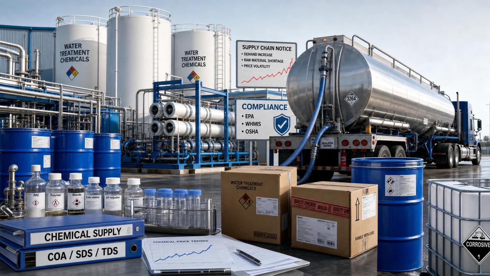 Water Treatment Chemicals in North America: Cost, Supply, and Sourcing Risks