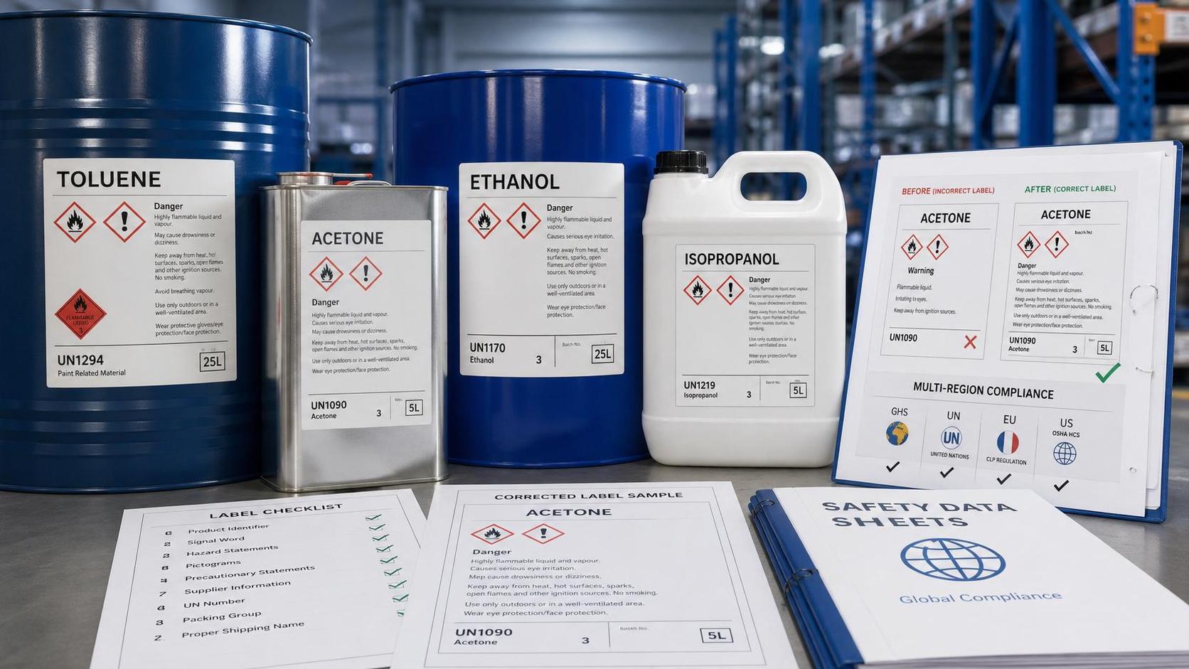 Industrial Chemical Compliance Labeling: Key Errors and Fixes