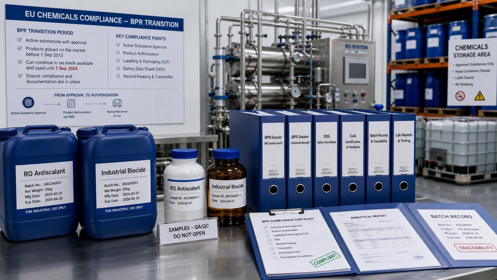 ECHA Sets BPR Transition Rules for RO Chemicals