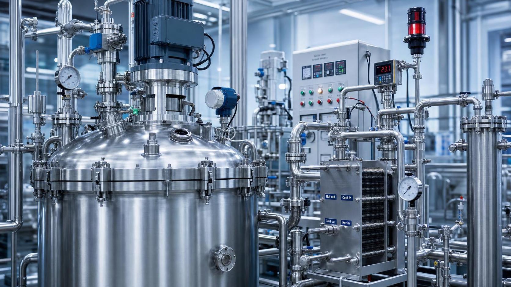What Controls Yield and Safety in an Industrial Chemical Reactions Process?