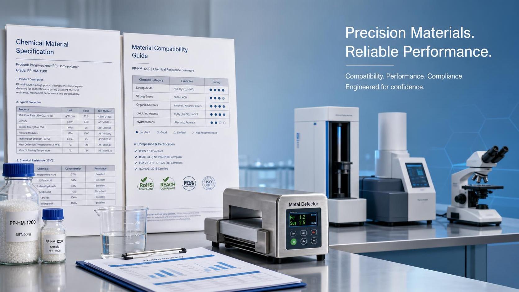 How to Read a Chemical Material Performance Specification Guide for Compatibility and Compliance