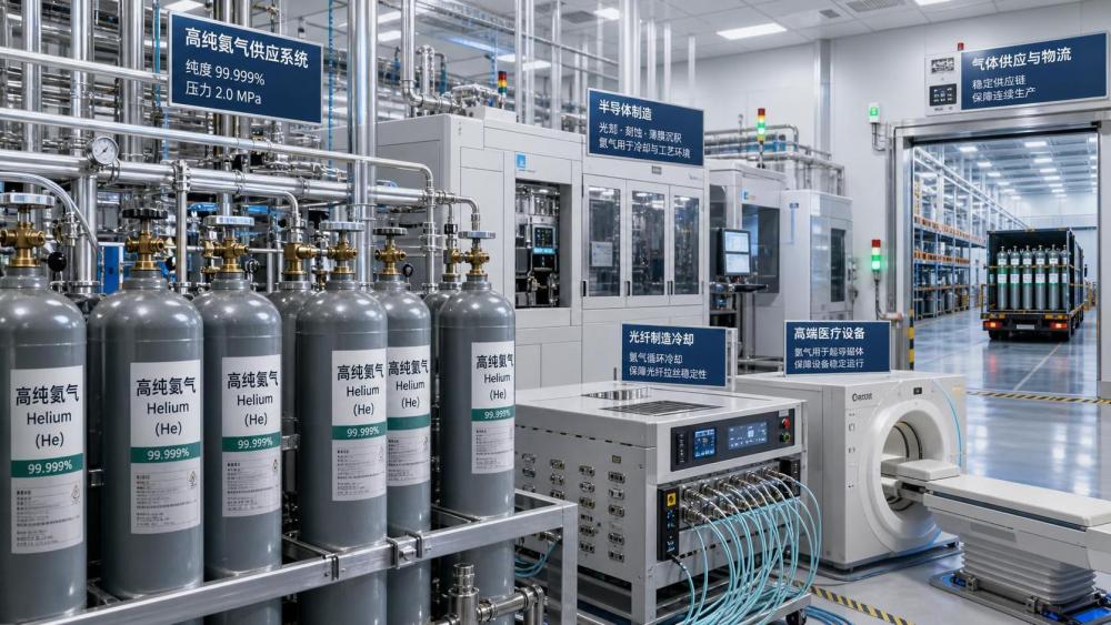 China Imposes Temporary Export Ban on Helium, Pressuring Semiconductor and Fiber Supply Chains