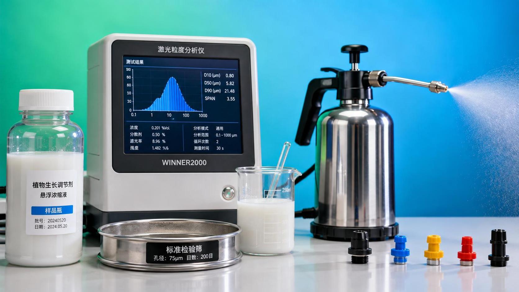 Assessing plant growth regulator suspension concentrate quality