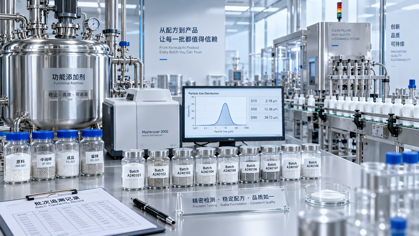How to qualify a functional additives manufacturer for consistent batches