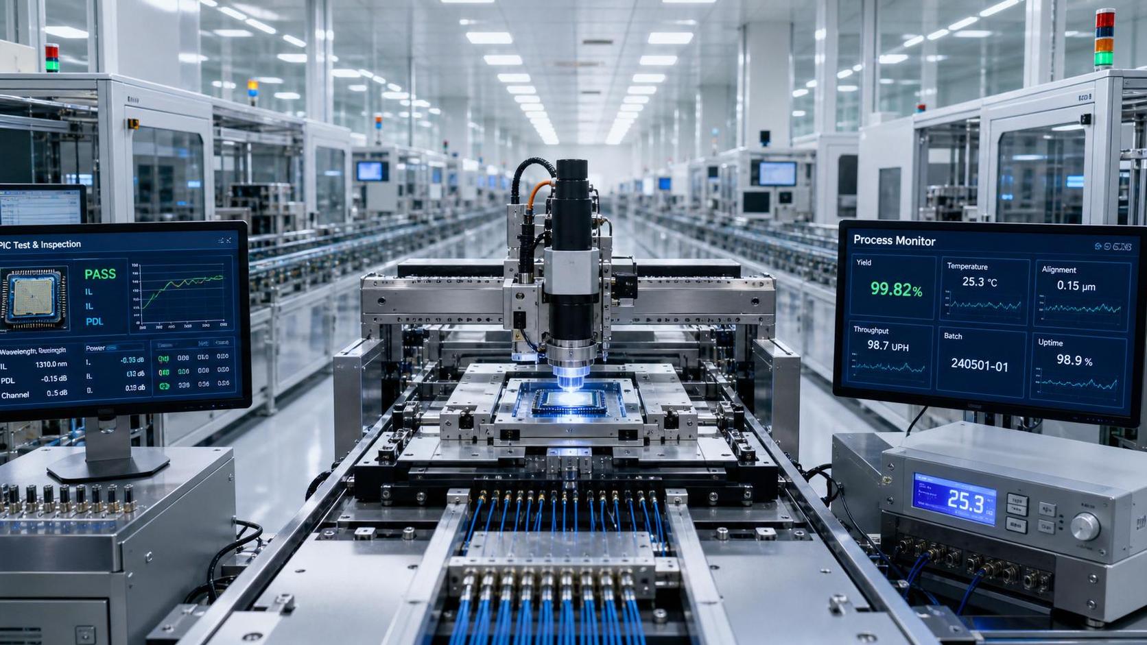 How to Improve Photonic Integrated Circuit Packaging Yield in Volume Production