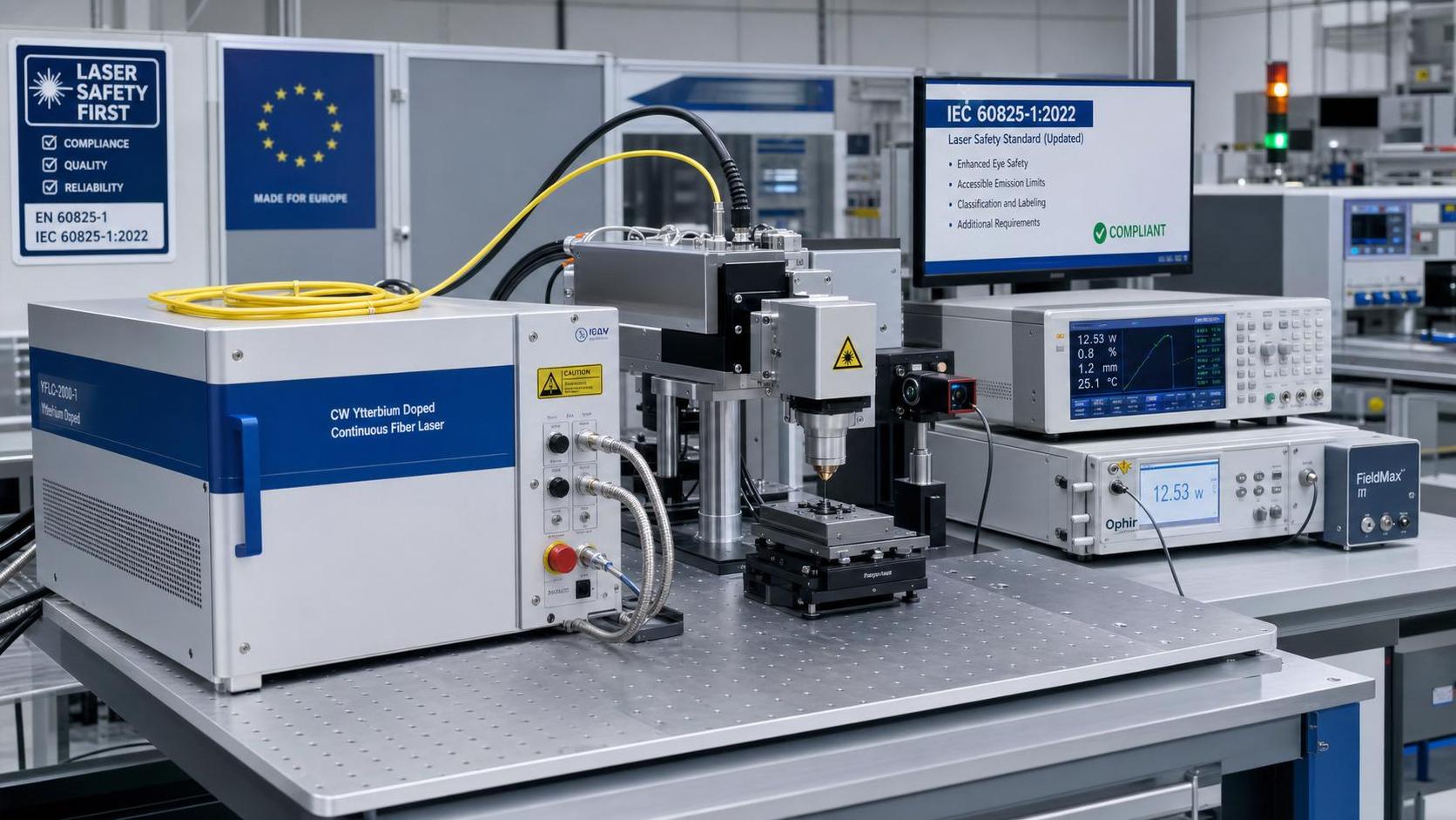 EU EN 60825-1:2026 Takes Effect for CW Yb-Doped Lasers