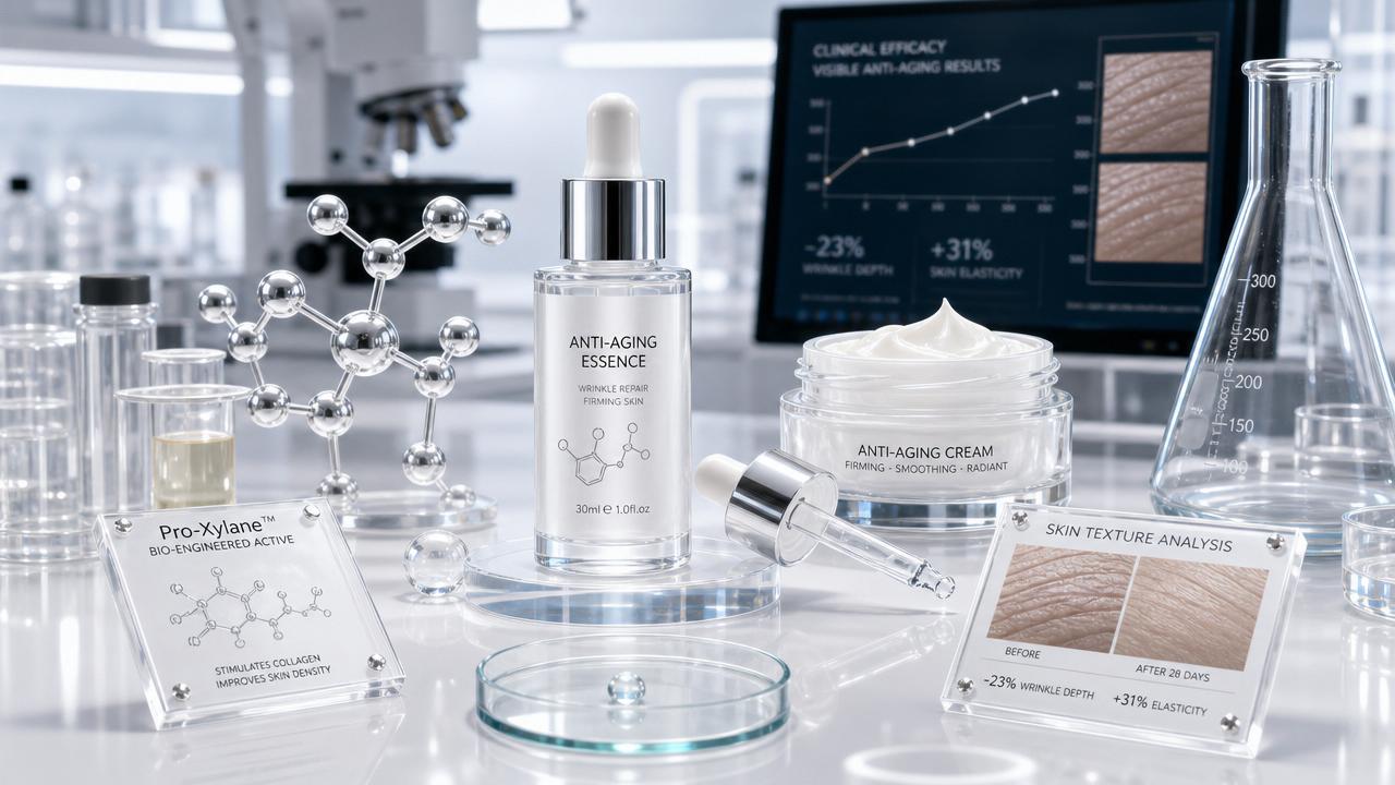 Anti-Aging Cosmetic Compounds That Support Wrinkle Claims