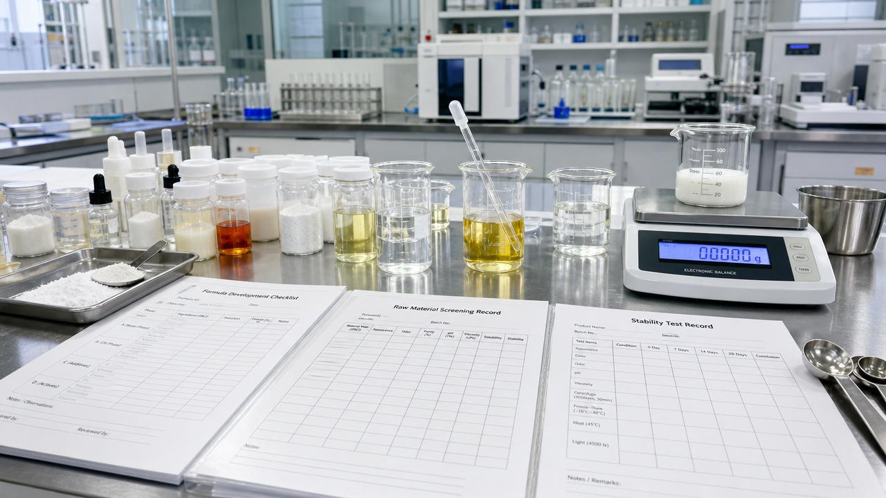 Formula R&D Checklist for Faster Ingredient Screening