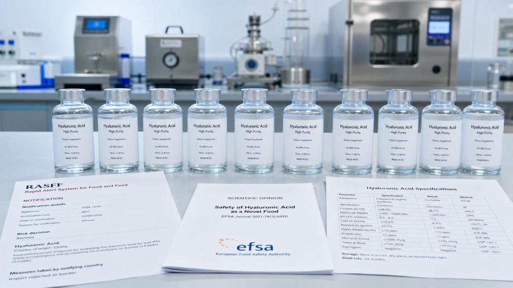 EU RASFF Alert: Chinese HA-Containing Supplements Rejected Over Novel Food Compliance