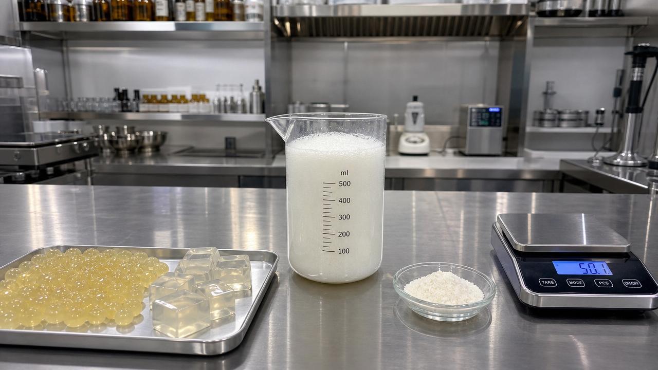Molecular Gastronomy Ingredients for Stable Foams and Gels