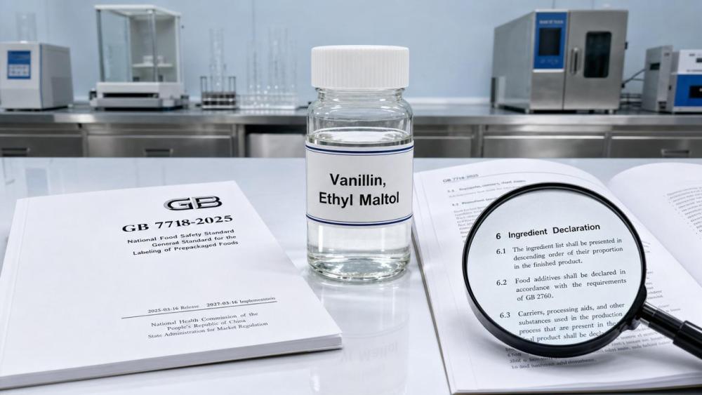 China’s New GB 7718-2025 Mandates Specific Flavor Disclosure for Water-Soluble Flavors