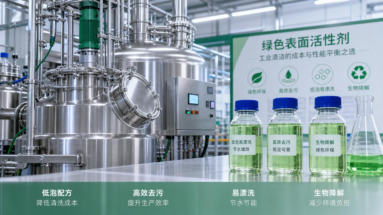 Green Surfactants for Industrial Cleaning: Cost vs Performance