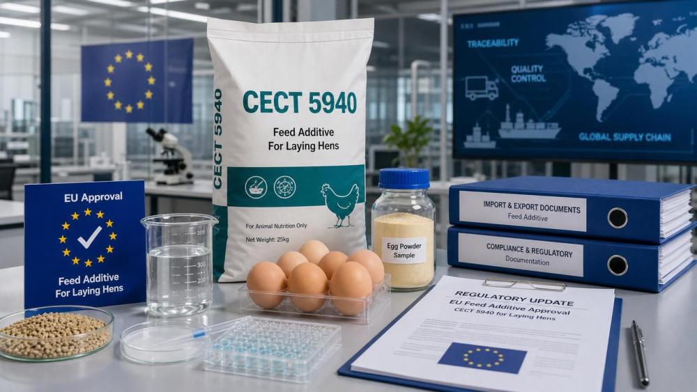 EU Clears CECT5940 for Laying Poultry Feed