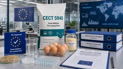 EU Clears CECT5940 for Laying Poultry Feed