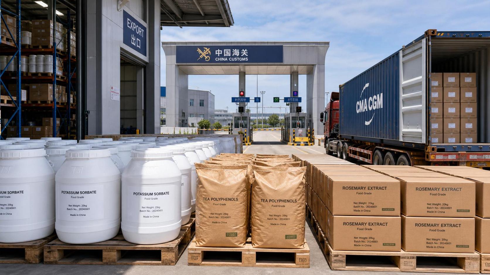China Customs Opens Fast-Track for Food Preservative Exports