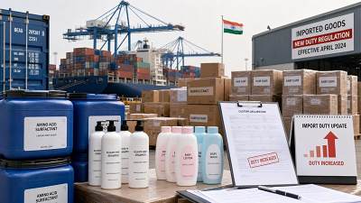India Raises IGST on Imported Amino Acid Surfactants